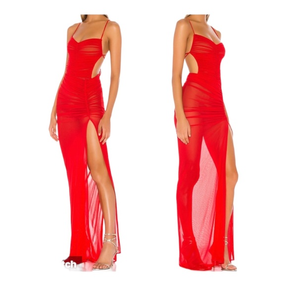 REVOLVE Dresses & Skirts - REVOLVE Michael Costello Follie Gown in Red Size Small